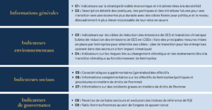 Les 9 thématiques de publication du module narratif de la norme VSME